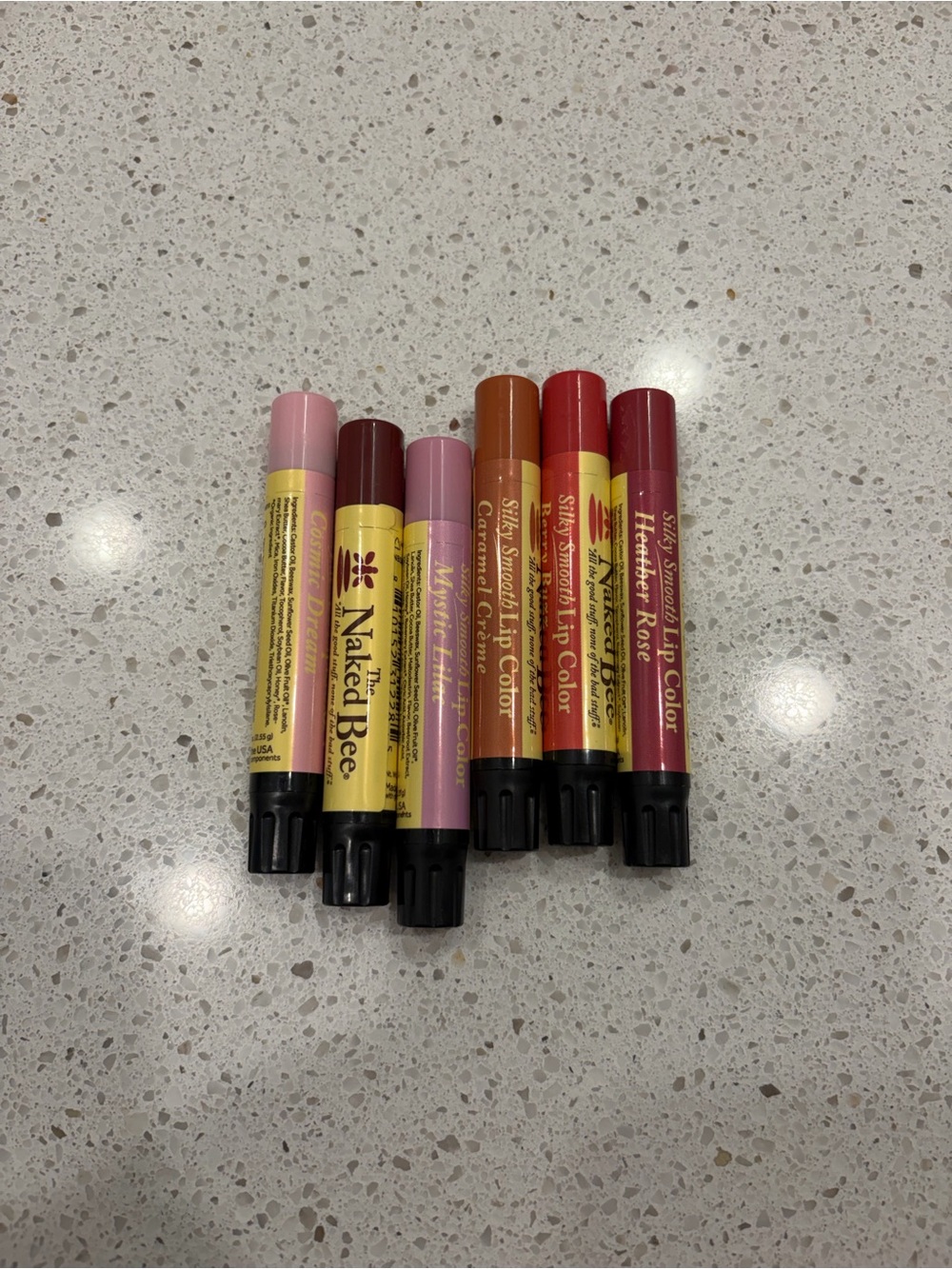 Naked Bee Tinted Lip Balms - Assorted Shades (6-Pack)